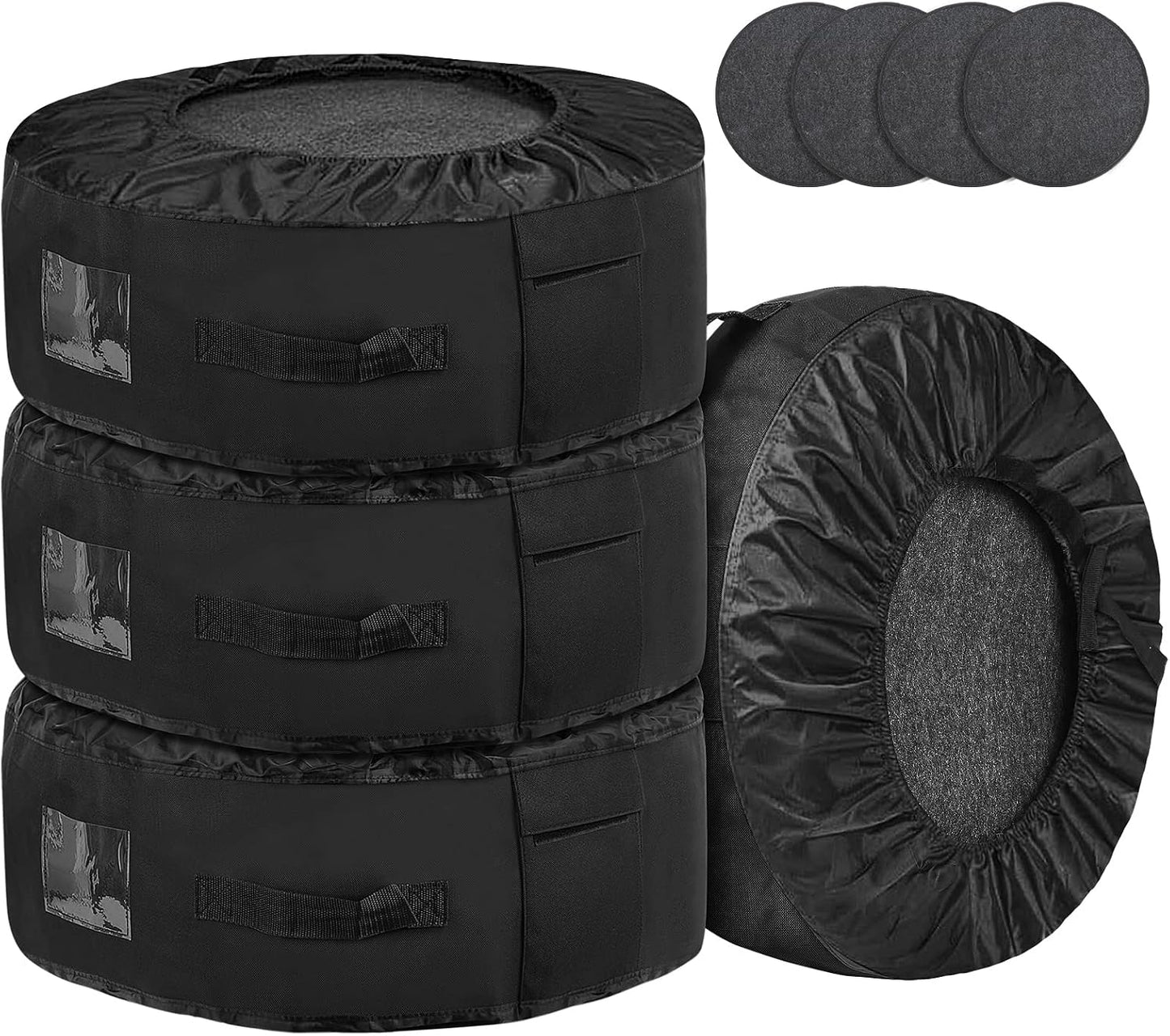 Housses de rangement pour pneus: lavable, 20 Pouces, noir