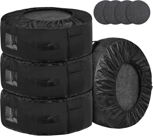 Housses de rangement pour pneus: lavable, 20 Pouces, noir